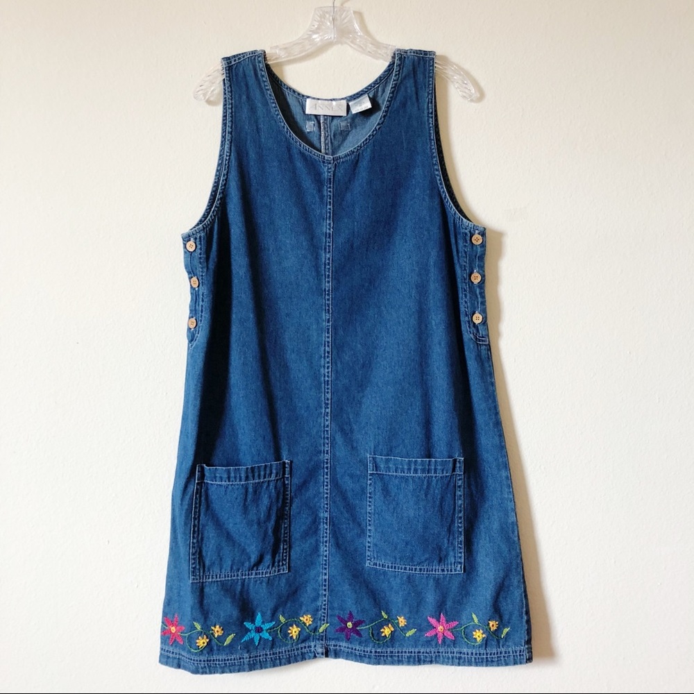 VTG denim jumper dress